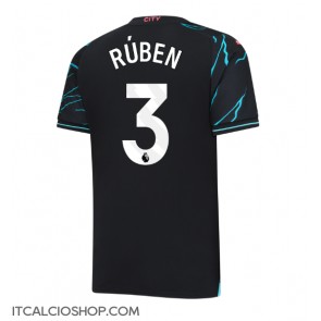 Manchester City Ruben Dias #3 Terza Maglia 2023-24 Manica Corta